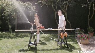 Breasty Katrina Moreno Trades Hardwood For Hard Weenie