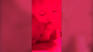 hawt rock gets cum on melons