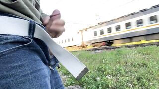 Masturbation by railway