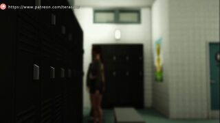 Babysitter gets railed on Halloween night
