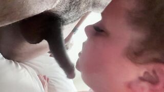 Chockin on my rod during the time that fuckin her sex-toy