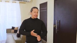 Christmas Gift - Glamorous stepmother with a large butt and natural boobs bangs her own vicious stepson on Christmas