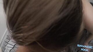 Hard Bang Makes Hawt Golden-haired Squirt All Over His BBC Then Facial POV 4K