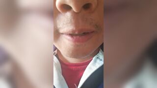 Oriental chap licking and smacking