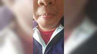 Oriental chap licking and smacking