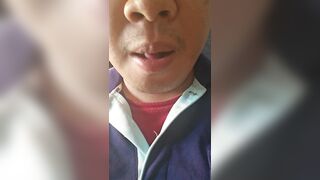 Oriental chap licking and smacking