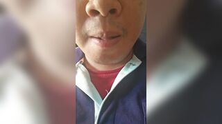 Oriental chap licking and smacking