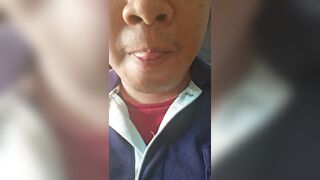 Oriental chap licking and smacking