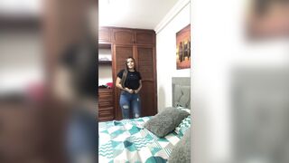 I DISROBE AND DO A WORTHY SEXY DANCE.