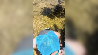 Stranger sucks my schlong outdoors! Random gal sucks and bangs outdoors!