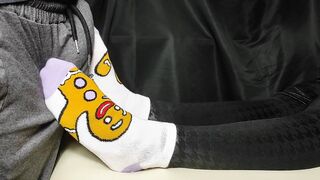 Beauty in Cute Socks gives Fleshly SOCKJOB