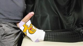 Beauty in Cute Socks gives Fleshly SOCKJOB