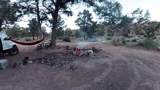 Camping Sex in the Hammock. Outdoor public