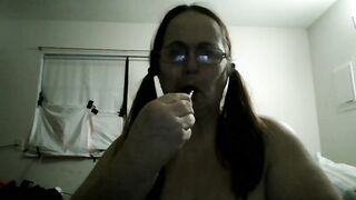 woman thanking her fans