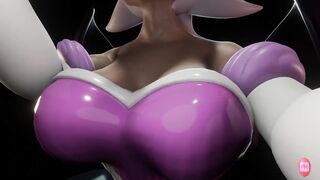 Rouge the bat suck a large jock and cumming in face - sonic anime