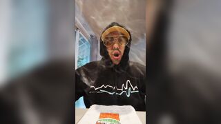 POV of Hawt Sauce CEO working from home