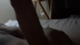 Tatted up guy large schlong in couch