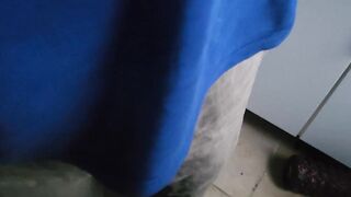 Pissing in the plastic