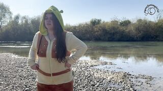 Ogre Gal Farting In The Woods