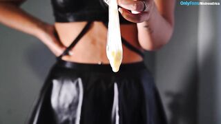 My bull's jo-bag is your fresh chastity cage! - MistressErica