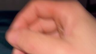 Stepbrother playing until spunk flow at the hotel with his co-workers near and nearly caught