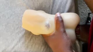 Me banging around with a toy *huge jizz flow*
