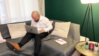 Concupiscent Large Dong Boss Banging His Golden-haired mother I'd like to fuck Secretary