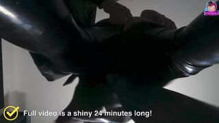 Training Zero Femdom Latex Haul Catsuit Shiny Femdom-goddess Thrall Training S&M Slavery Real Homemade
