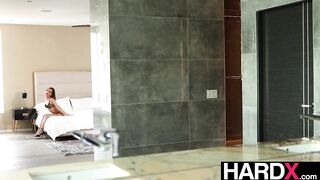 HARDX - Glad Hottie Uma Jolie Groans with Fun from Unrelenting Large Penis Thrusts