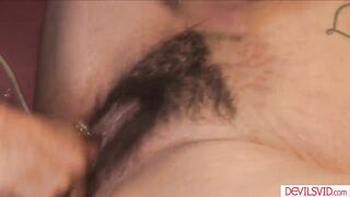Grand-daddy making hirsute large tit mother i'd like to fuck squirt