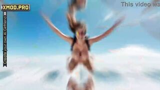 Ai daring skydiver lands directly into wild excitement in exciting high-quality Ai generated anal-act of love