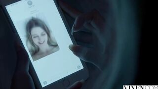 VIXEN Sexy Golden-haired Teen Gets Caught Cheating On Tape