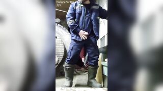 A discharged of sexy cum from a hard dick of a Russian homosexual!