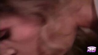 A Concupiscent Pair Is Having Steamy Sex and a Foxy Golden-haired Joined in a 3some.