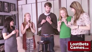 3 unlucky Undress High Card game losers get to fun themselves