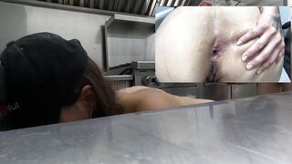 Food truck lady knows know to serve.