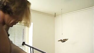 Unshaved brunette hair older drilled in her aperture