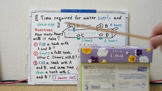 Time required for water supply and drainage.[JapanMath]