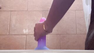 Taut Twat Swallows Vibrator