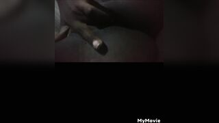 Ebony Hotty Fingers Taut Soaked Twat