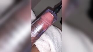 Milking my dong with my pump