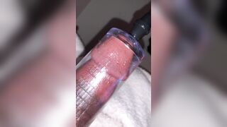 Milking my dong with my pump