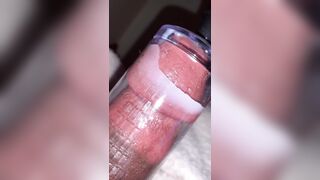 Milking my dong with my pump