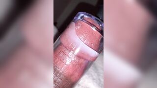 Milking my dong with my pump