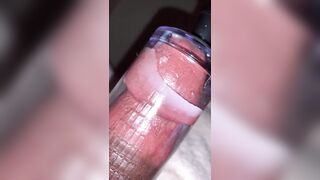 Milking my dong with my pump