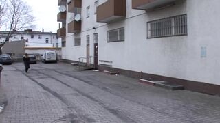 Picked up German golden-haired screwed in the bedroom