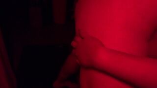 blind folded and throat screwed