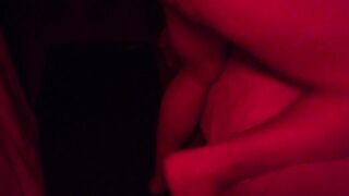 blind folded and throat screwed