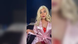 Allison is left alone in her room and begins to play around a little until that babe ends up full of milk