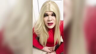 Sex driven slutty Crossdresser talks smutty and then has boyfriend tell her that guy’s going to bitch her out for his allies